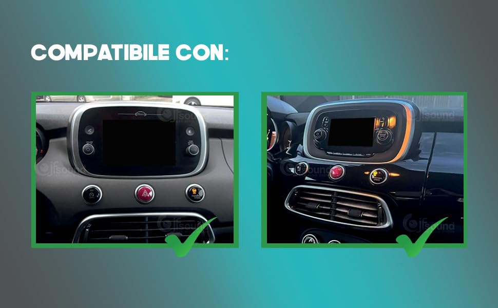 JF Sound - X7C Car Radio for Fiat 500X - 9
