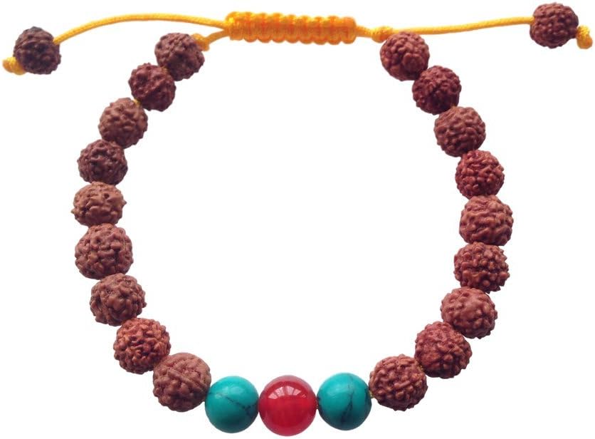 Tibetan Mala Rudraksha Wrist Mala/ Bracelet for Meditation