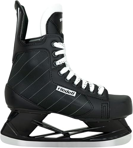 Riedell Bruin Patines de Hielo - Patines de Hockey sobre Hielo Duraderos y Cómodos para Hombres y Mujeres con Parte Superior Acolchada de Espuma
