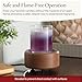 Candle Warmers ETC 2-in-1 Candle and Fragrance Warmer for Warming Scented Candles or Wax Melts and Tarts with to Freshen Room, Pewter Walnut