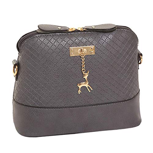 menolana Bolsa de Ombro Casual Feminina de Couro para Viagem Diária Bolsa Crossbody com Alça Removív