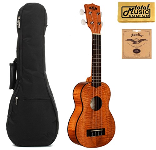 Kala Soprano Ukulélé en acajou exotique, Ka-sem, w/Housse, cordes, PC, PC de Ka-sem Gig 4U - Les Beatles, Paul McCartney, John Lennon, RIngo Starr, George Harrison Kala Soprano Ukulélé en acajou exotique, Ka-sem, w/Housse, cordes, PC, PC de Ka-sem Gig 4U