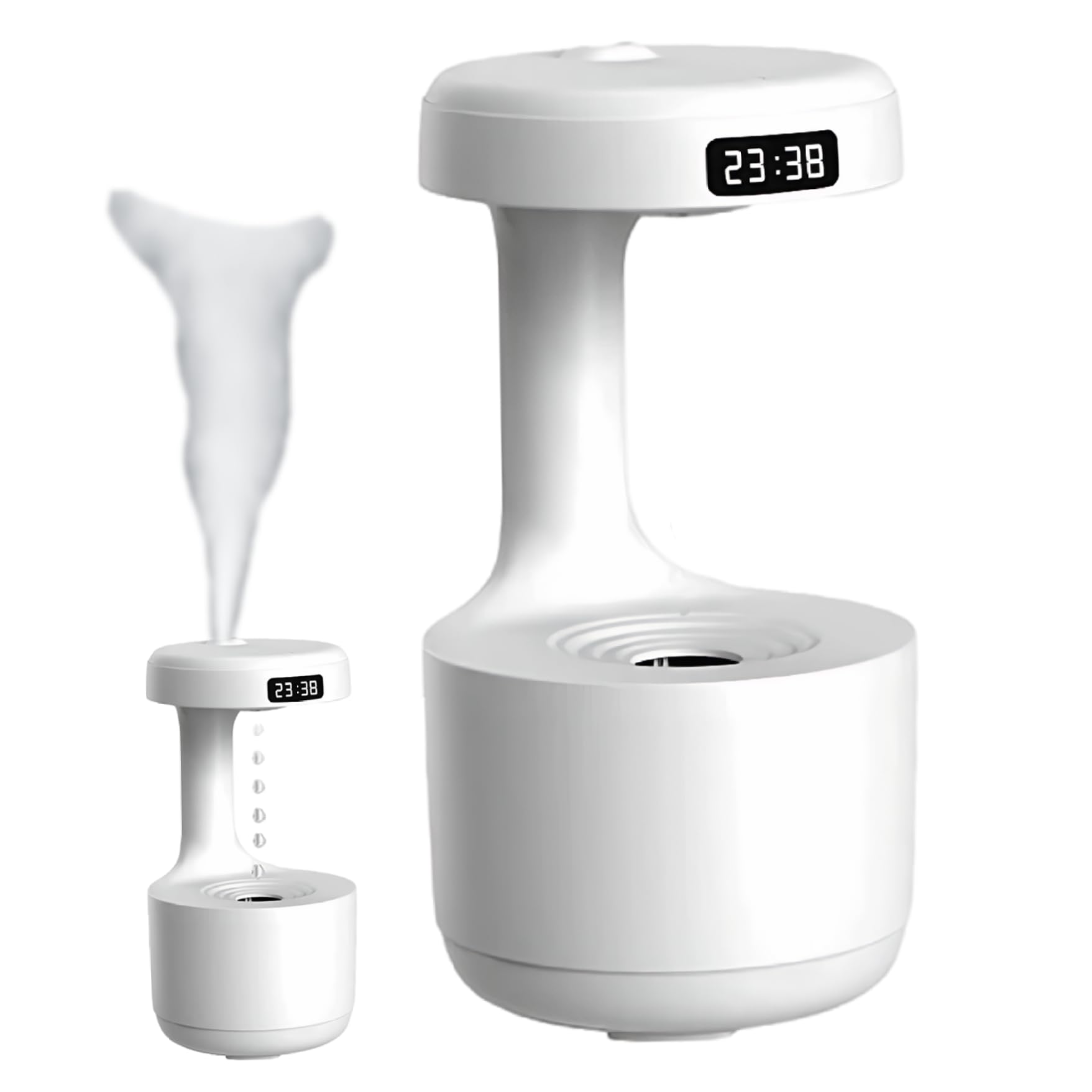 Humidificateur Gcroet nuage et gouttes de pluie blanc silencieux de 4,7 pouces pour chambre