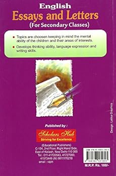 Paperback ENGLISH ESSAYS AND LETTERS (FOR SECONDAY CLASSES) - 1 Book