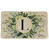 GEEORY Monogram Letter L DoorMats for Front Door Floral Decorative Initial Door Mats Outdoor Entrance Home Farmhouse Last Name Sign Decor for Indooor Outdoor GK031