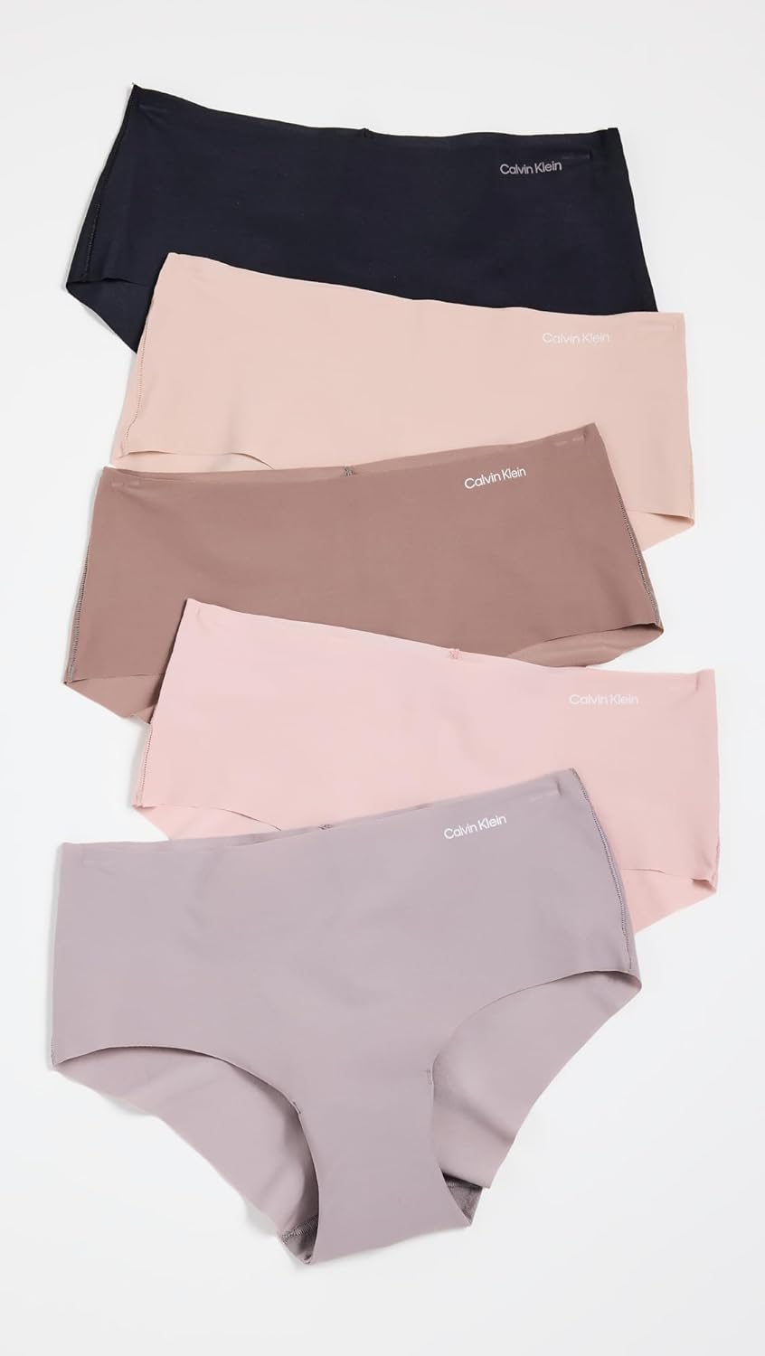 Calvin Klein womens Invisibles Seamless Hipster Panties, Multipack - Image 3