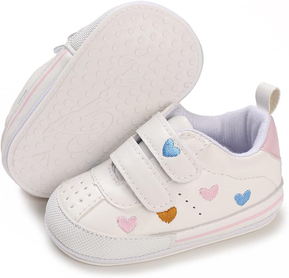 Baby Shoes Boys Girls Infant Sneakers Non-Slip Rubber Sole Toddler Crib First Walker Shoes