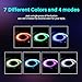 errorpot Fiber Optic Whip, Dance Flow Pixel Whip Super Bright Light Up Rave Toy 7 Color Effects Mode 360° Swivel for Dancing, Parties, Light Shows, Music Festivals-3