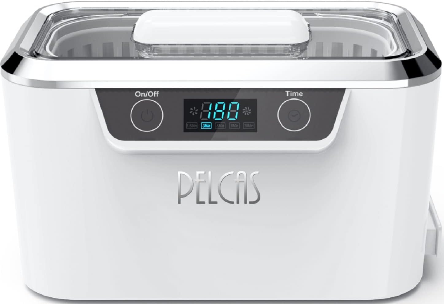 PELCAS Ultrasonic Cleaner with Dual Transducers,Jewellery Cleaner 800ML
