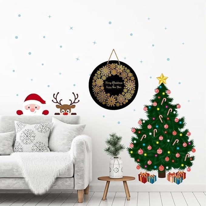 Tenture murale Merry Christmas 35cm déco fête - 4