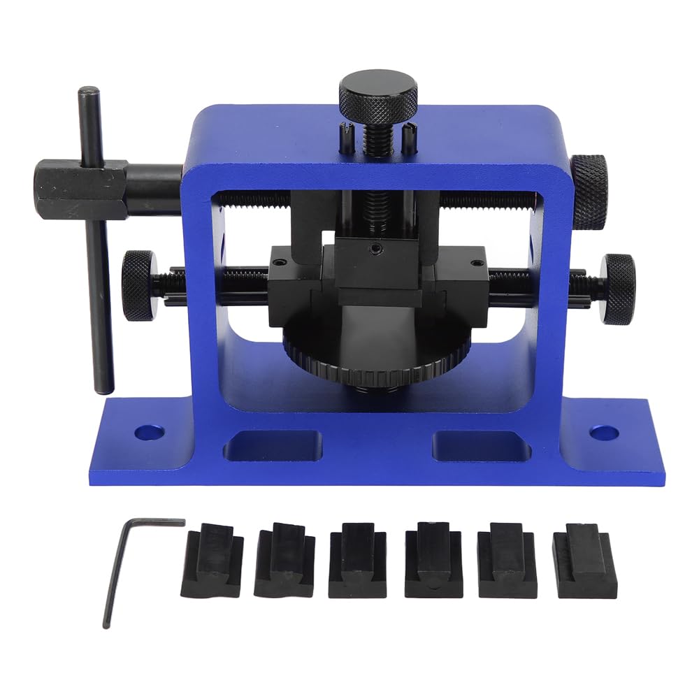 Herramienta de empujador de Vista Trasera, Pistola Universal, Herramienta de Ajuste de Herramienta de Vista Trasera de aleación de Aluminio anodizado con Cola de Milano para automoción(Azul)