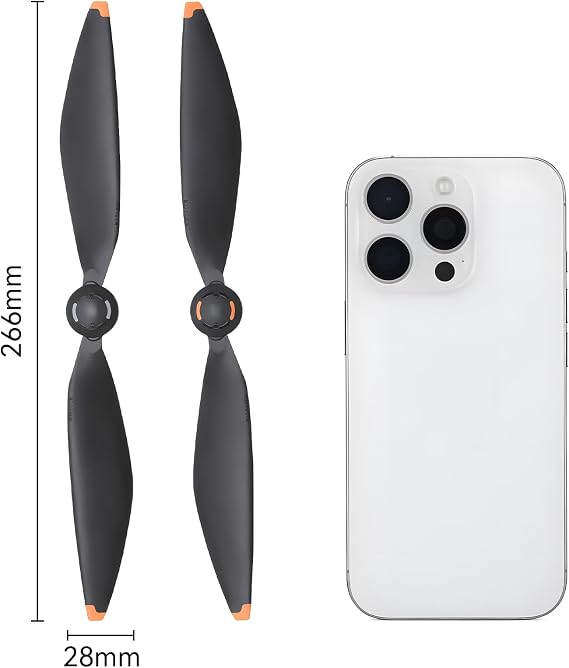Mavic 4 Pro Propellers Blades - 4Pcs Replacement Prop Quick-Release Spare Propeller Low Noise Blade Soft Tips Wings for DJI Mavic 4 Series Drone Accessories