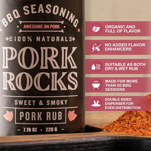 Bbq Moments Spezie Per Barbecue Rub Per Maiale, Insaporitore Per Carne, Maiale Tirato - Condimento & Miscela Di Spezie Cucina, Griglia 220G (7.7 Oz) - 4