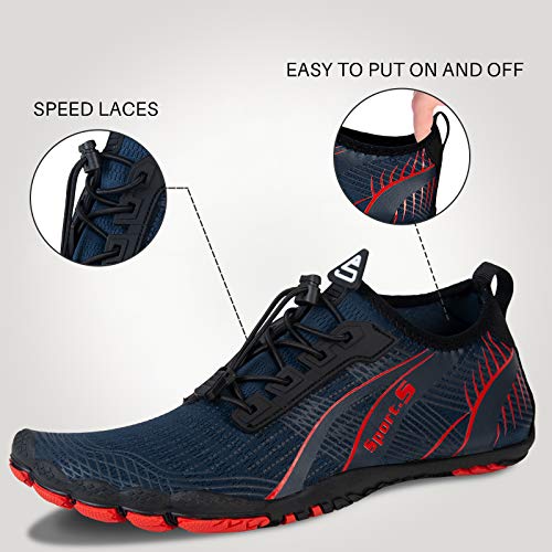 IceUnicorn Barfußschuhe Herren Zehenschuhe Barfussschuhe Damen Traillaufschuhe Aquaschuhe Strandschuhe Schwimmschuhe Wasserschuhe - Image 4