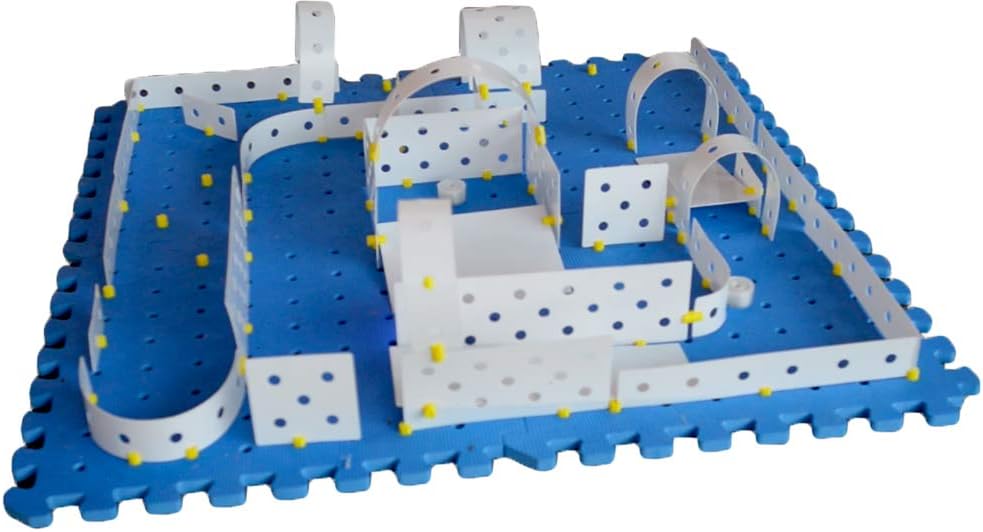 Construction Set: Create Mazes, Games, and Environments for Your Robots, Figurines, and Rolling Toys! K-College STEM Robotics, Math, Physics, and Engineering! Great for Families!
