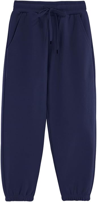 ACESTAR Kids Unisex Plain Sweatpants Cotton Drawstring Casual Pull-on Jogger Pants for Boys or Girls Age 5-12Y