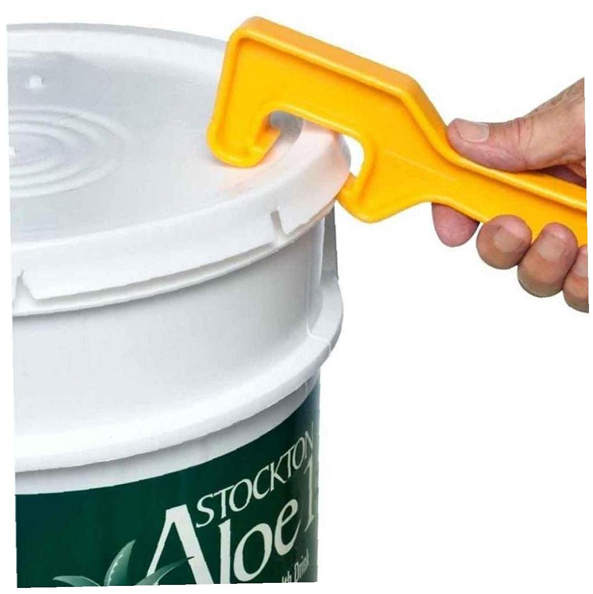 Tossper Yellow 1Pc Paint Can Opener Abs Plastic Gallon Bucket Lid Opener Manual Barrel Cover Remover Paint Pail Lifter