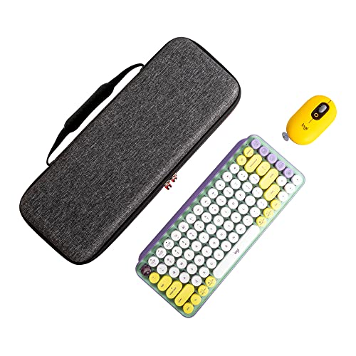 T2BTHRS Hard EVA Storage Case for Logitech POP Wireless Mouse and POP Keys Mechanical Keyboard Combo, Corsair Mechanical Mini 60% K70 Keyboard,GAMAKAY TK75