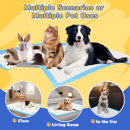 Image of Pee Pads for Dogs 18 inchx24 inch, 10 Count Puppy Pads, Waterproof Dog and Puppy Pet Training Pads, Super Absorbent & Leak-Proof Housebreaking Pet Pad, Blue