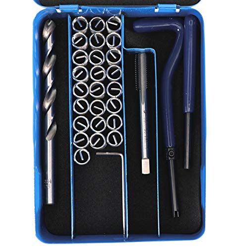 Kit filets rapportés M9 x 125 type Helicoil à haute résistance pour taraudage métallique