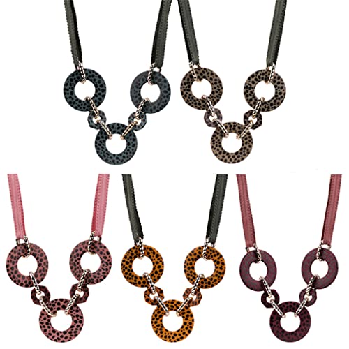 Bijoux de pull long exagérés en résine au design millésime déclaration unique - 4