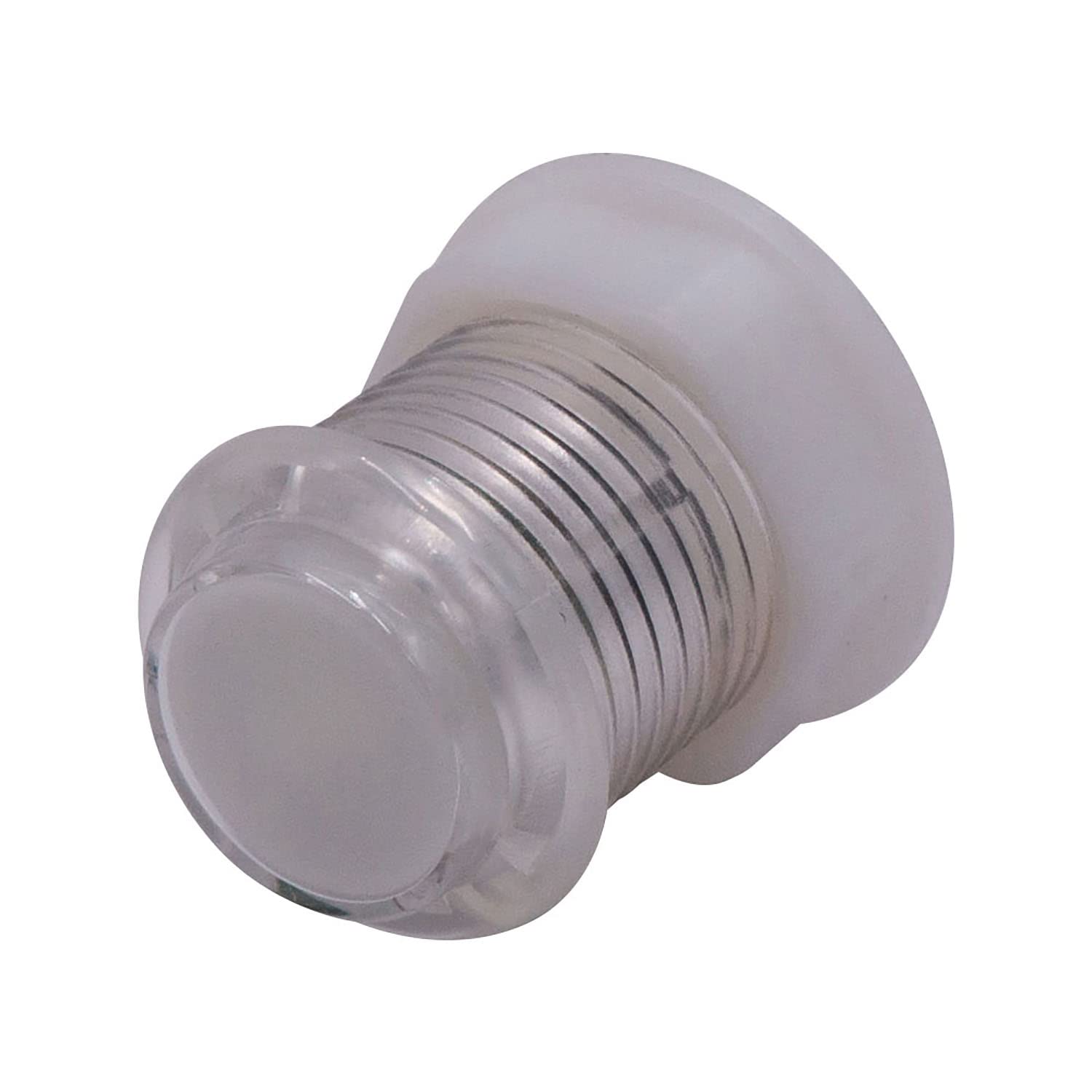 Bouton D'arcade Lumineux LED 30 Mm – Vissable, Transparent, 5V – Pour Bartop, Borne Rétro, Gameroom – Coloris Blanc