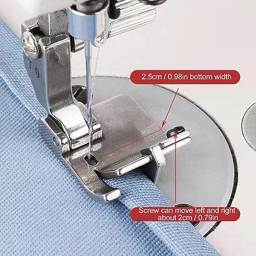 Juego 2 Piezas Pie Prensatelas Universal para Máquina de Coser miniatura 4