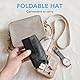 Kiiwah Docker Cap, Sommer Mütze Ohne Schirm Seemannsmütze Masche Kurz Mütze Atmungsaktiv Vintage Kopfbedeckung Herren Damen (Schwarz)