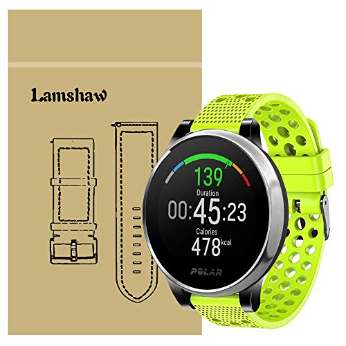 for Polar Ignite Band, Lamshaw Silicone Replacement Wristbands Sport Strap with Metal Buckle for Polar Ignite Fitness Watch (Green)