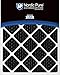 Nordic Pure 12x12x1 (Actual Size: 11 3/4 x 11 3/4 x 3/4) Pure Carbon Pleated Odor Reduction Furnace Air Filters 3 Pack