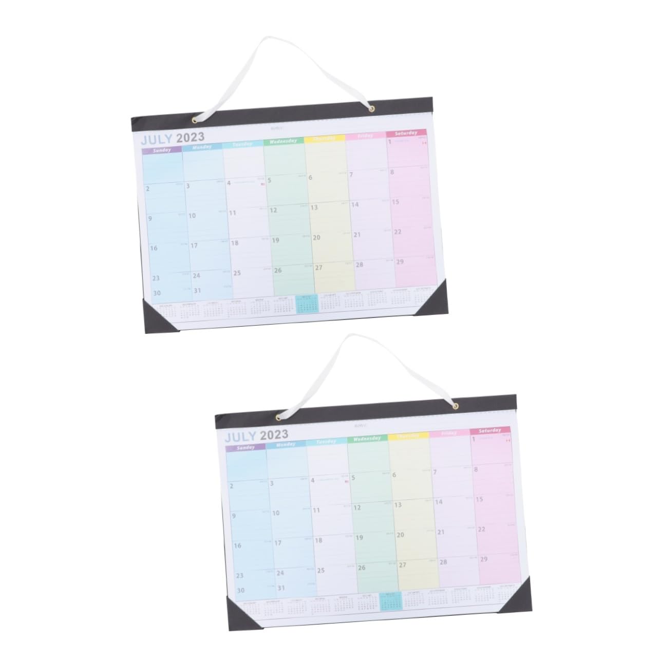 SEWACC 2stücke Countdown Kalender Wandkalender Englisch Praktischer Hängender Monatskalender Für Zuhause Und Büro Mit Platz Für Notizen Und