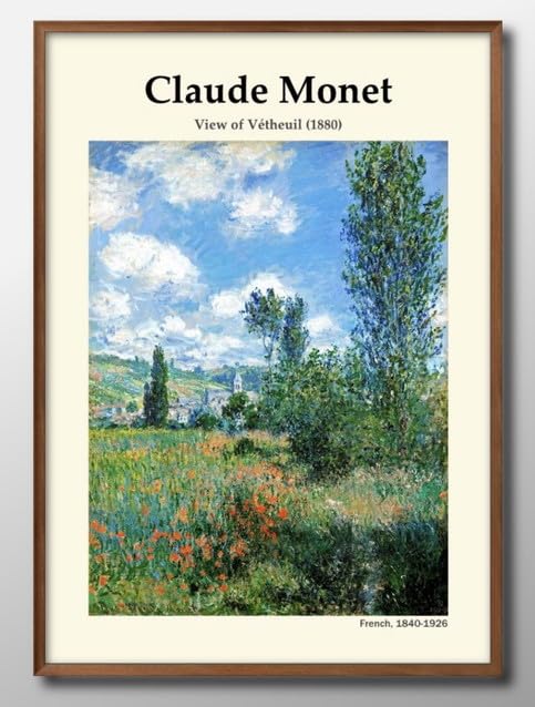 Amazon.co.jp: クロード モネ ひなげしの小道、サン＝マルタン島