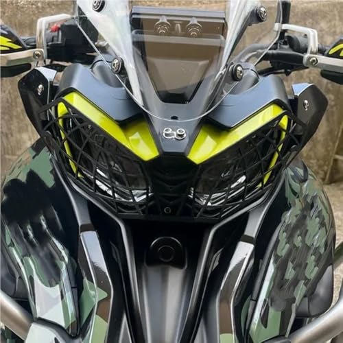 Grille phare moto pour éviter la casse du bloc optique de TRK702X - 3