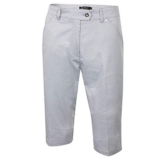 Island Green Golf IGLSHO1688 Womens Sports Spotted Design Bermuda Shorts