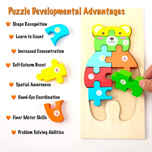 Montessori Mama 4PTP Wooden Toddler Puzzles thumb #1