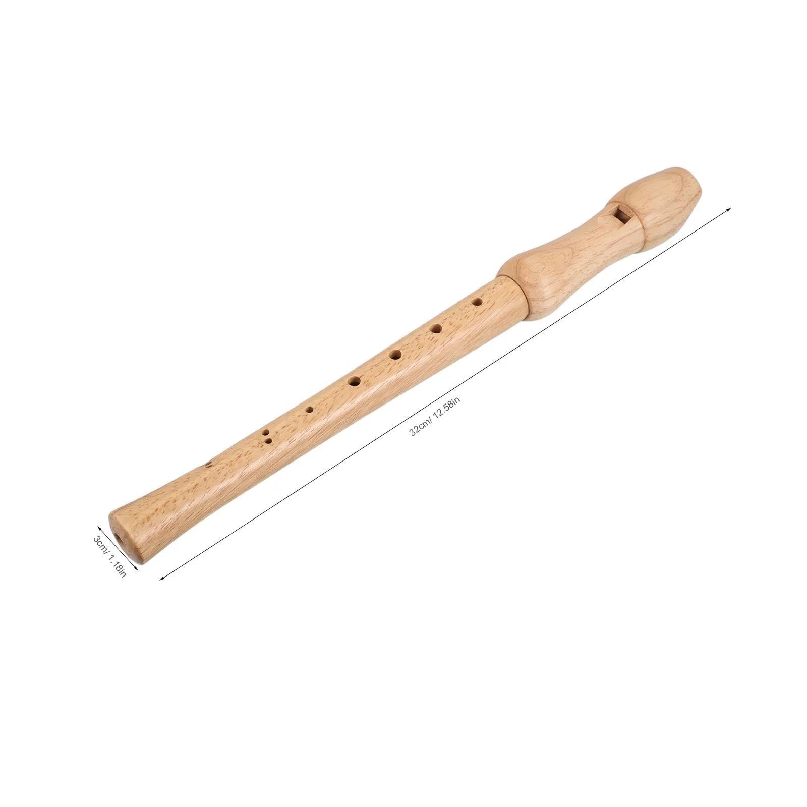 Flauto Dolce Strumento A Fiato Portatile In Legno Con Registratore Acuto A Otto Fori Per Ensemble Di Pratica Per Principianti