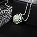 Produktbild LXDxl Halsketten Unisex Zinklegierung Kabel Kette Anhänger Halskette leuchtende Serie Runde Persönlichkeit Hohle leuchtende grüne Halskette (Color : Fluorescent Green)