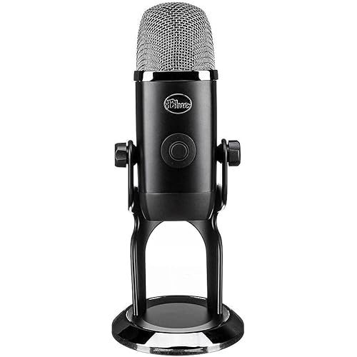 Blue Yeti X Professional Condenser USB Microphone with High-Res Metering, LED Lighting & Blue Voice Effects for Gaming, Streaming & Podcasting On PC & Mac (Renewed)