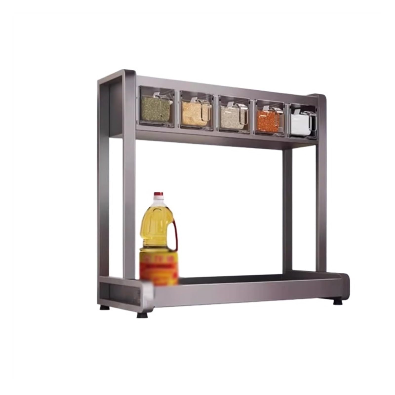 shangguanyun456 Spice Rack Spice Racks Organiser Free Standing Kitchen Shelves Home Countertop Multi Storage Rack