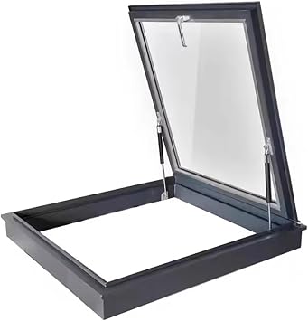 Skylight Roof Window, Lighting Egress Window, Skylight Basement Daylighting Door Multi-Angle Roof Viewing Aluminium Window for Attic,Sun Room,Basement,Customized38x16in/95x40cm