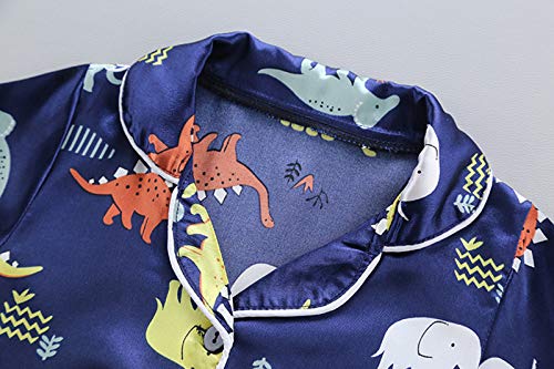 Plush Pajama Pants for Boys shirt Boys Baby Toddler Kids Dinosaur Set T Shorts Toddler Clothing 12 Months3