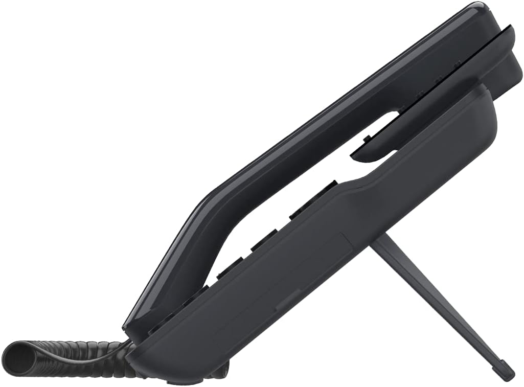 Side view of the Fanvil V64 VoIP phone, showing the stand and the profile of the device.