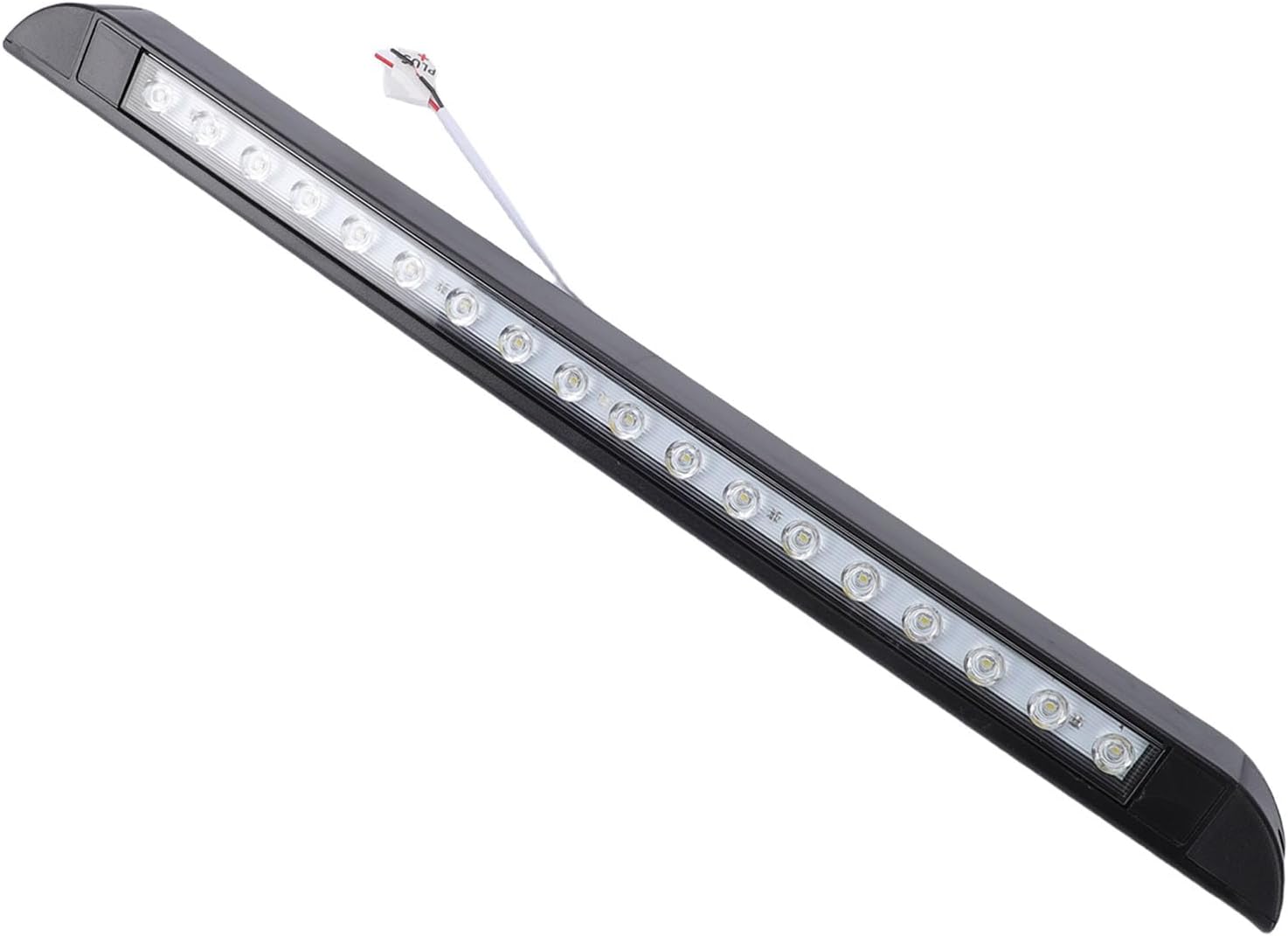 Srliya 20 Inch RV LED Awning Porch Light, 6000K 900LM Cool White Flood Beam Exterior Light Fixture for Truck Trailer Camping Car (Black Without Switch)