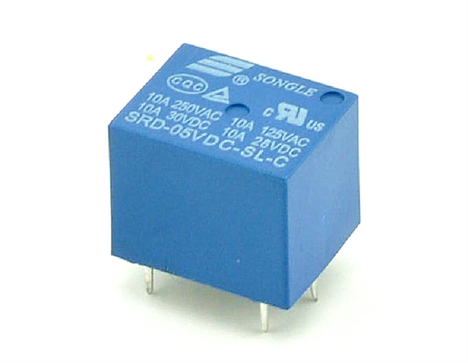 VDOQTLJT 10PCS 5Pin 5V T73 The Relay SRD-5VDC-SL-C Switch