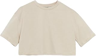 بلوزة كروب قصيرة برقبة دائرية للنساء من ال سي وايكيكي