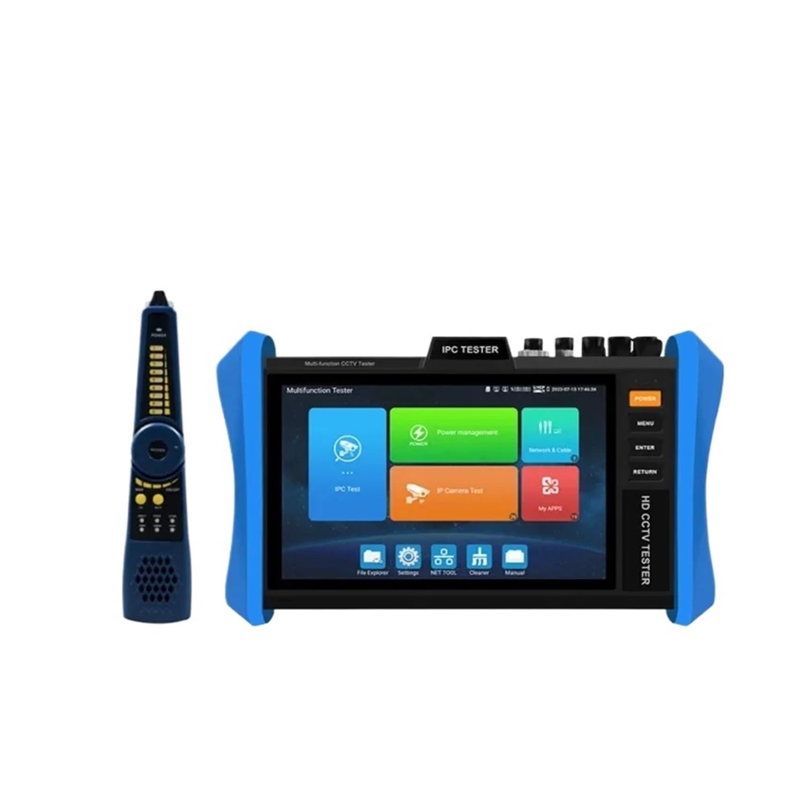 Monitor testowy CCTV, Najnowszy 8-Cal 4K Tester CCTV Monitor H.265 AHD CVI TVI kamery IP IPC POE++ SFP Moduł optyczny VGA(IPC-T90-ADHS Plus)