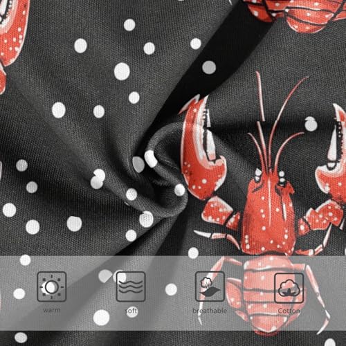 Wusikd Red Lobsters Girls' Underwear Cotton Dots Girls Briefs Soft Toddler Underwear 2T3