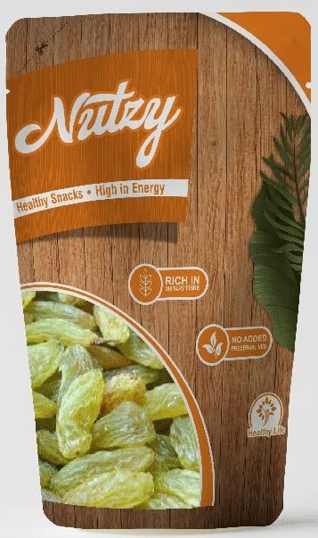 Nutzy Premium Raisins (Kandhari Raisins/Kishmish, 500g) at Rs. 140