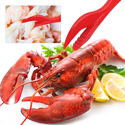 Seafood Tools Set Includes 2 Crab Crackers, 2 Lobster Crackers Shellers, 4 Crab Leg Forks/Picks - Nut Cracker Set #TOP4