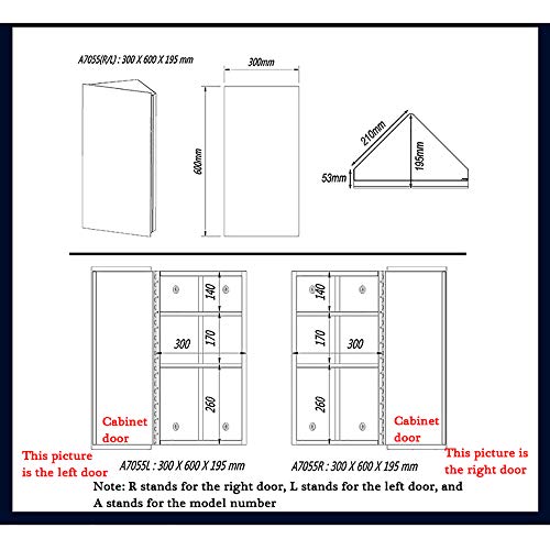Bathroom mirror-Jack 11.8 X23.6 Armadio WC in